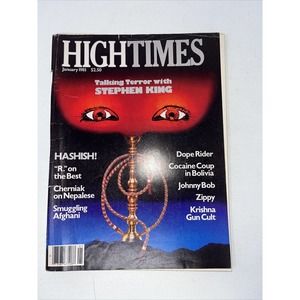 High Times Magazine January 1981 Stephen King - Lots Of Pictures Of Mag